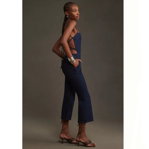 Brand New Pilcro Open-Back Denim Jumpsuit - Picture 9 of 13